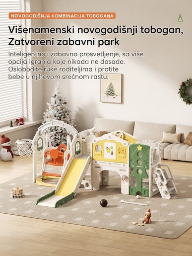 Dečiji multifunkcionalni zabavni park - božićni zvezdani park fe-ht-sdw05 14698