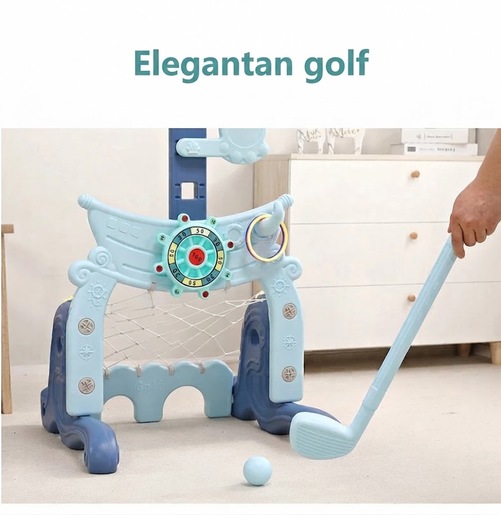 Dečiji multifunkcionalni koš sportski centar 4 u 1 - plavi delfini wm21h022 14686
