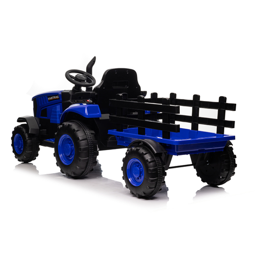Traktor sa prikolicom  plavi 12936