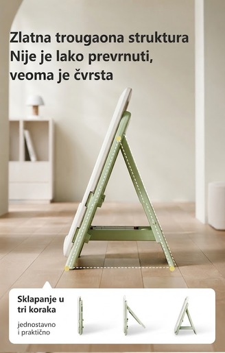 Dečija multifunkcionalna tabla za crtanje i učenje zeleno/bela wm24g011 14305