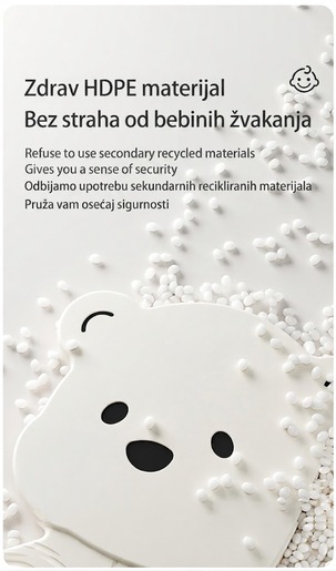 Dečiji tobogan sa košem 2 u 1 meda - beli wm25b022 14648