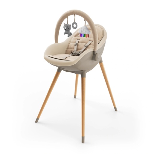 KINDERKRAFT STOLICA ZA HRANJENJE 2U1 FINI UP BEIGE KHFINIUPBEG0000