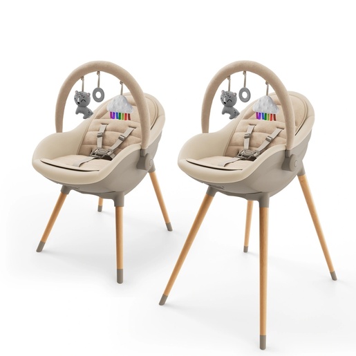 KINDERKRAFT STOLICA ZA HRANJENJE 2U1 FINI UP BEIGE KHFINIUPBEG0000