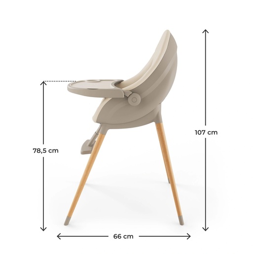 KINDERKRAFT STOLICA ZA HRANJENJE 2U1 FINI UP BEIGE KHFINIUPBEG0000