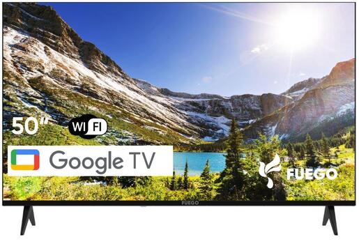 Fuego LED TV 50" 50ELU720GTV, 4K Ultra HD, Google TV