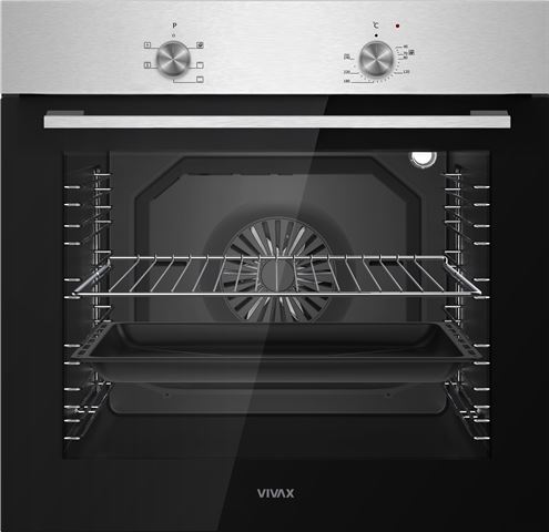 VIVAX HOME ugradna rerna BO-806BFM X + VIVAX HOME ugradna indukcijska ploča BH-02MIN + POKLON VIVAX HOME kuhinjski aspirator CHO-60PT100T B