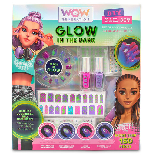 WOW Generation manikir set glow in the dark sa mirišljavim noktima