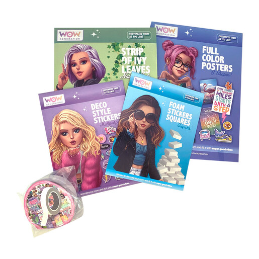 WOW Generation deluxe set za dekorisanje sobe sa led lampom