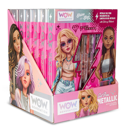 WOW Generation notes za bojenje sa 8 metalik gel olovaka