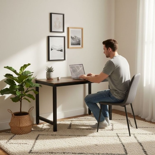 ModernHome Radni sto za računar 120 × 60 cm – Dark Walnut TH-RD-15