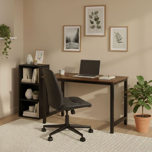 ModernHome Radni sto za računar 120 × 60 cm – Dark Walnut TH-RD-15