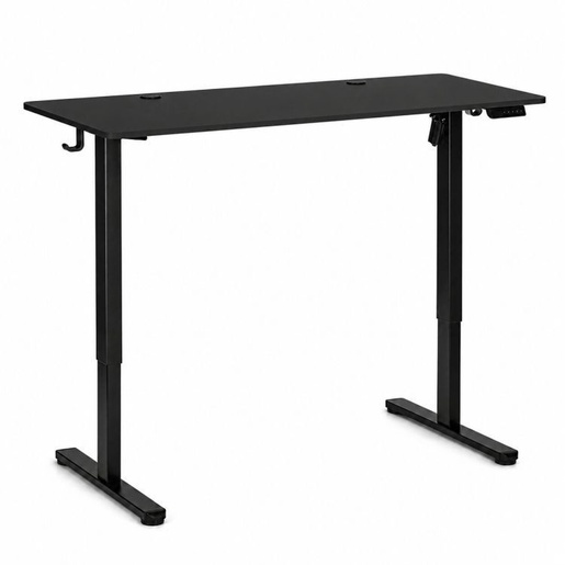 ModernHome Električni radni sto 140 × 60 cm sa podesivom visinom 72–118 cm, crni – JSD-C5-1-1