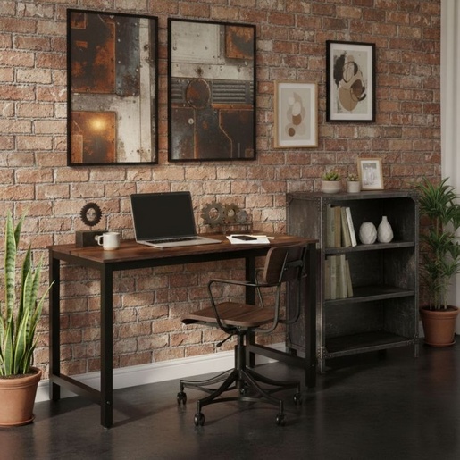 ModernHome Radni sto za računar 120 × 60 cm, starinski orah – TH-RD-7-16