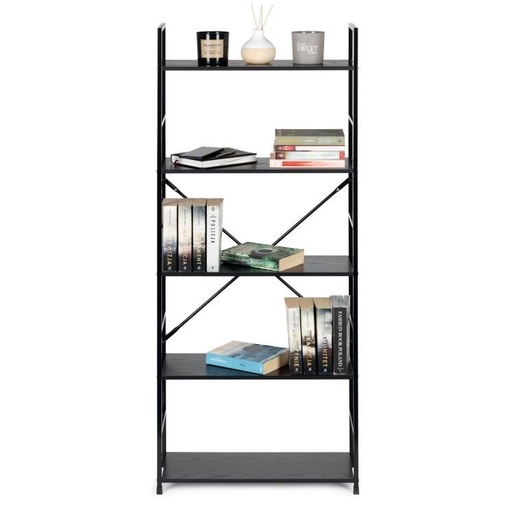 ModernHome LOFT regal sa 5 polica – Black CWJ6024144LGB
