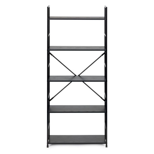 ModernHome LOFT regal sa 5 polica – Black CWJ6024144LGB