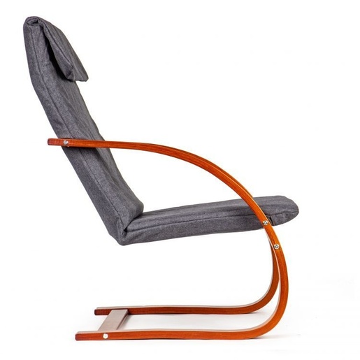 ModernHome Stolica za ljuljanje walnut/charocoal TXWQM-31 W/C