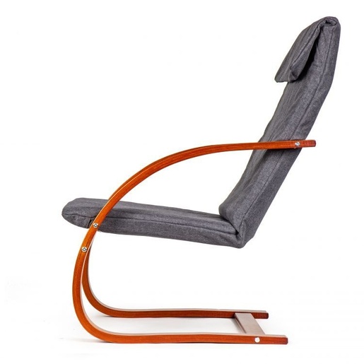 ModernHome Stolica za ljuljanje walnut/charocoal TXWQM-31 W/C