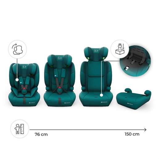 KINDERKRAFT AUTO SEDIŠTE COMFORT UP 2 PLUS i-Size green KCCOUP02GREPL00