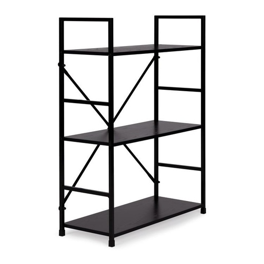 ModernHome LOFT polica sa 3 police i metalnim okvirom – Black CWJ602480LGB
