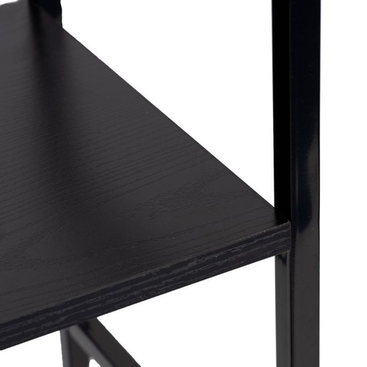 ModernHome LOFT polica sa 3 police i metalnim okvirom – Black CWJ602480LGB