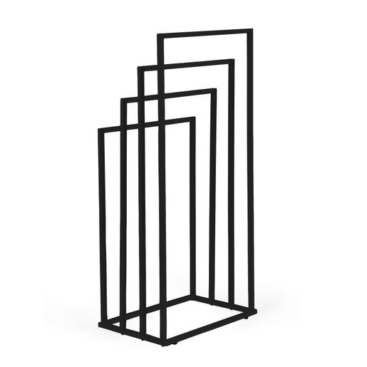 ModernHome Metalni držač za peškire sa 4 kraka, crni – AIE-44-1