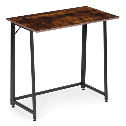 ModernHome Sklopivi radni sto za računar 80 × 45 cm – LOFT Dark Wood TH-FD-7-16