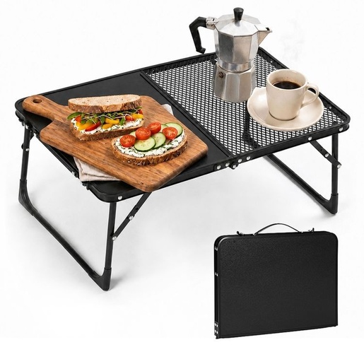 MULTIGARDEN Kamperski sklopivi stočić 60 × 40 cm – Black SMI-CT101