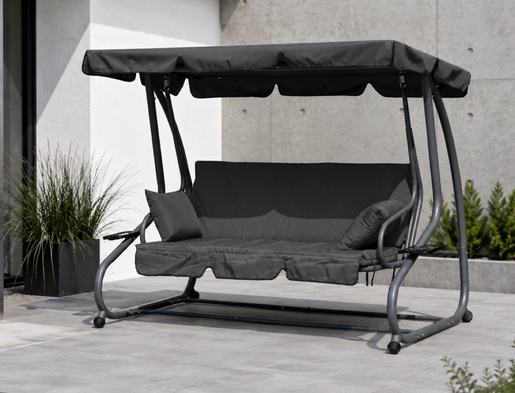 BOLZZ Baštenska ležaljka 2u1 TX dark gray BOLTX-4018DGR