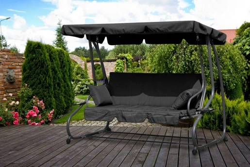 BOLZZ Baštenska ležaljka 2u1 TX dark gray BOLTX-4018DGR