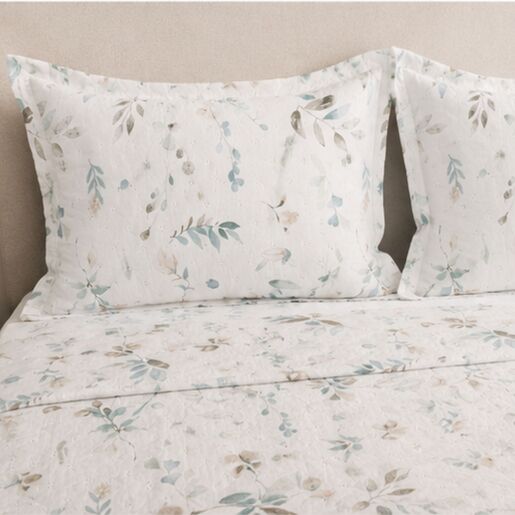Dekordom Prekrivač set bloom 150x200 / 50x70+5 - white/blue