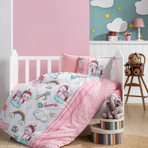 Dekordom Posteljina cb baby line - flanel - unicorn