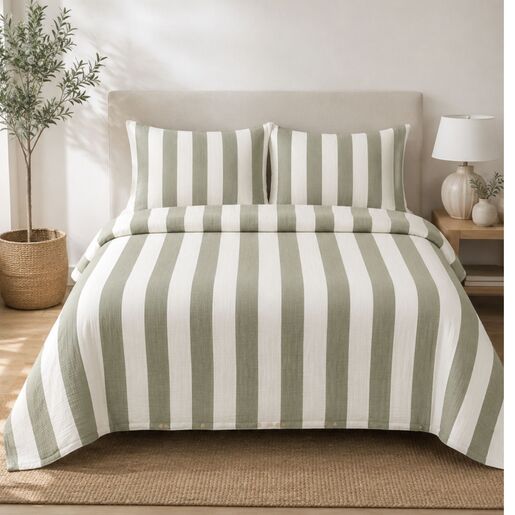 Dekordom Posteljina muslin lux double - green