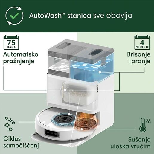 iRobot Roomba® Combo 505+ + AutoWash™ White