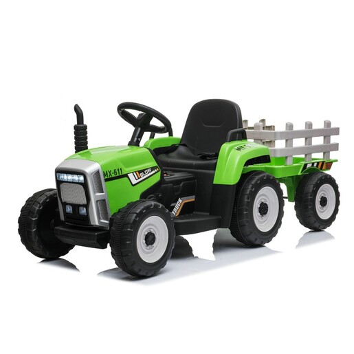 Traktor zeleni sa prikolicom i daljinskim 13324