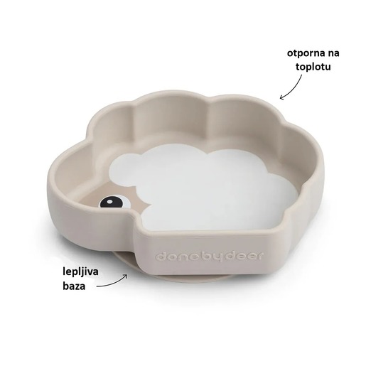 Done by Dear Silikonska stick&stay činija sheepy bež