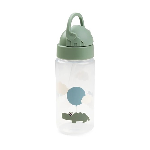 Done by Dear Bočica sa slamkom happy clouds zeleno 350 ml