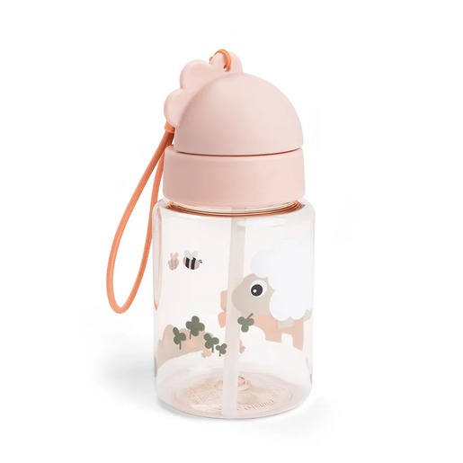 Done by Dear Bočica sa slamkom tiny farm roze 280 ml