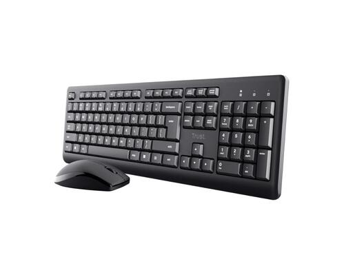 Tastatura+miš TRUST Primo bežicni set/US/crna