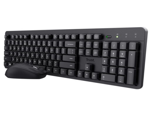Tastatura+miš TRUST ODY II bežicni set/Silent/SRB/crna