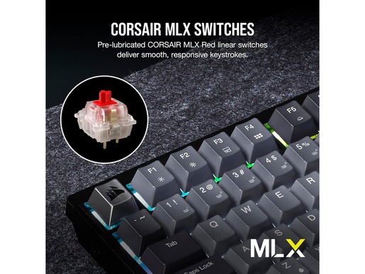 Tastatura CORSAIR K65 Plus bežicna/mehanicka/CH-91D401L-NA/gaming/RGB/crna