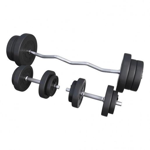 Gorilla sports Ez-set tegova plastični 70 kg, zvezdasti