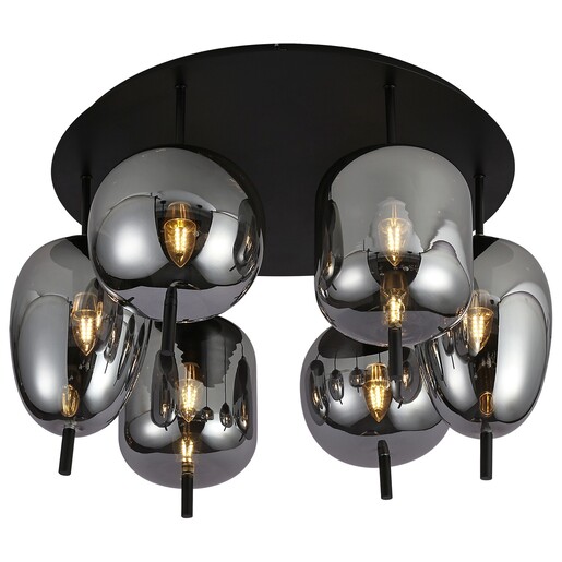 Forma Plafonska lampa F4014-6C BK+SM