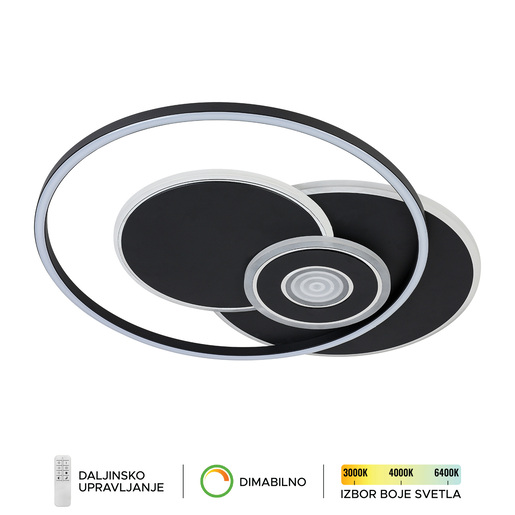 Forma LED plafonska lampa F2103-36C BK