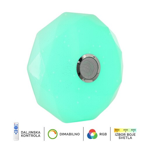 Forma LED RGB plafonjera sa zvučnikom LP-801-36