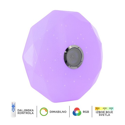 Forma LED RGB plafonjera sa zvučnikom LP-801-36