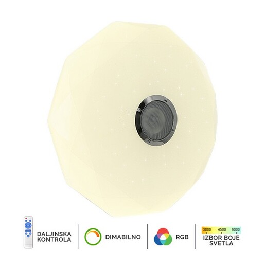 Forma LED RGB plafonjera sa zvučnikom LP-801-36
