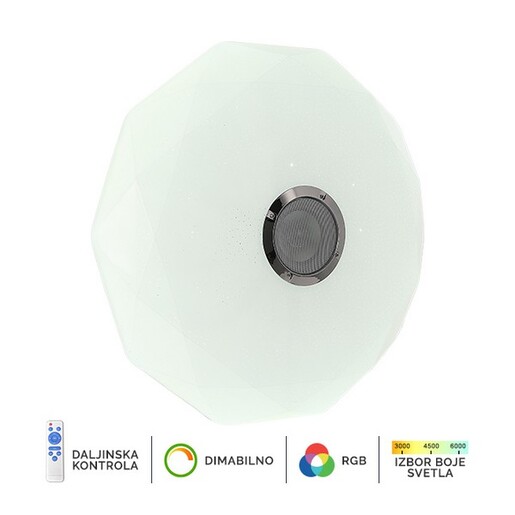 Forma LED RGB plafonjera sa zvučnikom LP-801-36