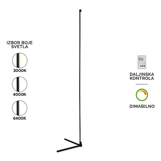 Forma LED podna lampa F2078-12F BK