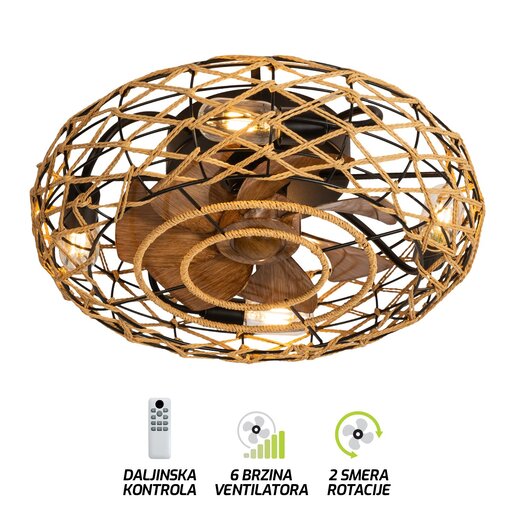 Forma Plafonska lampa sa ventilatorom FV7002-48 NT