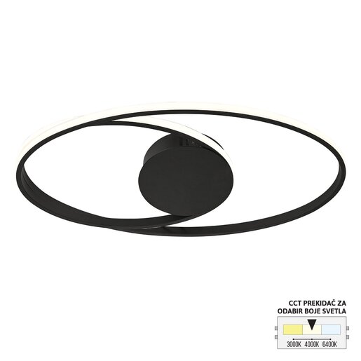 Forma LED plafonska lampa F2109-30C BK CCT